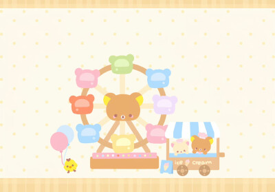 轻松熊iPad平板壁纸​​​