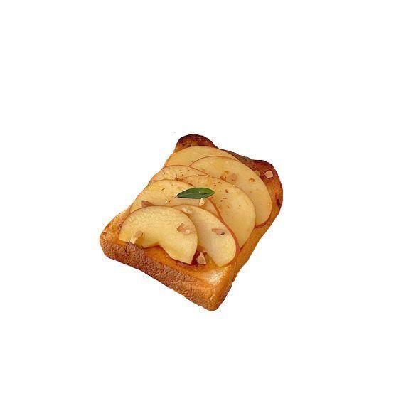 抹了果酱的吐司白底头像