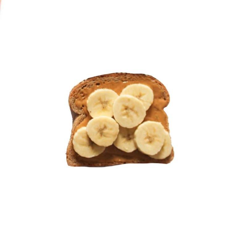 抹了果酱的吐司白底头像