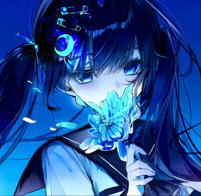 蓝色系漫头
