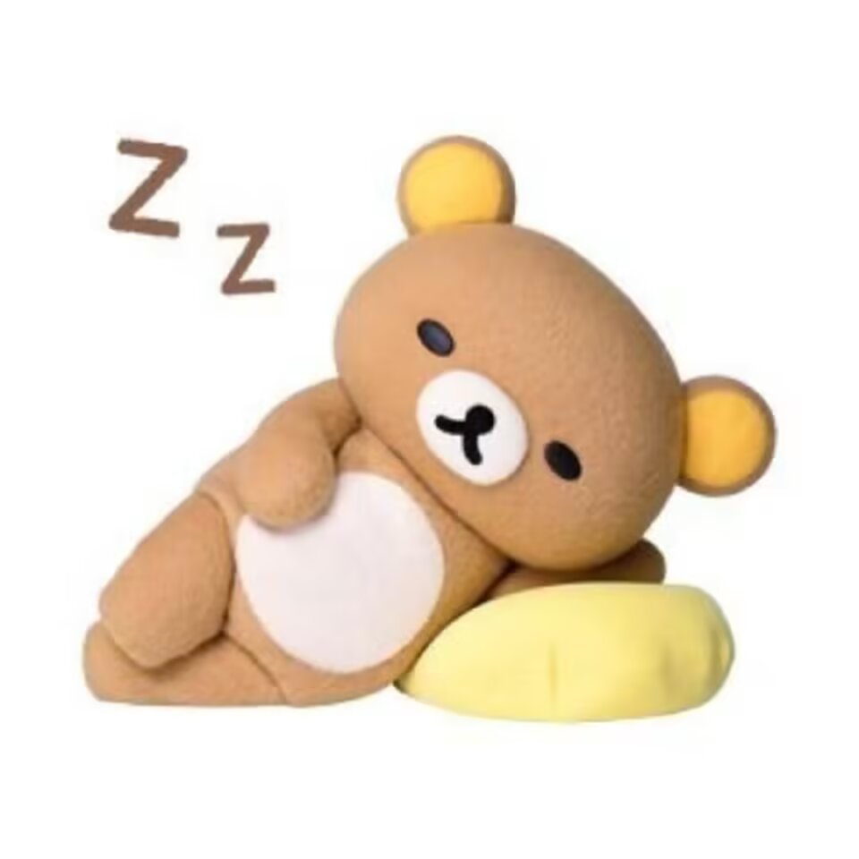 轻松熊可爱白底头像