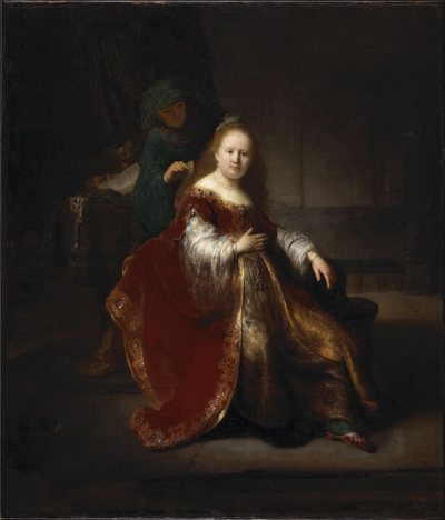 伦勃朗·凡·赖茵，《希伯来圣经中的犹太女英雄》（1632–1633）。加拿大国家美术馆藏，渥太华，安大略省。