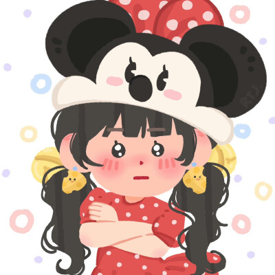 irasutoya插画小人×迪士尼可爱情头
图源：超级无敌二踢脚