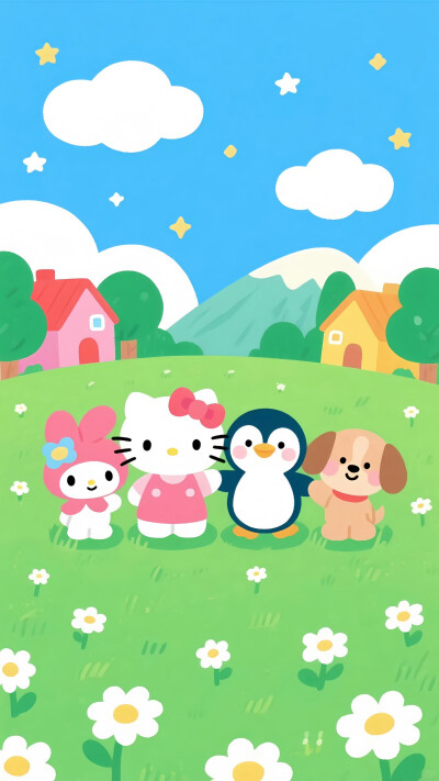 Kitty可爱壁纸
#插画壁纸#