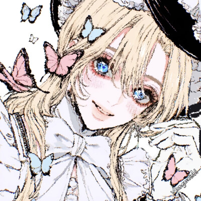 AI 少女插画 头像