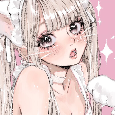 AI 少女插画 头像