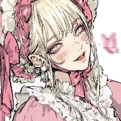 AI 少女插画 头像