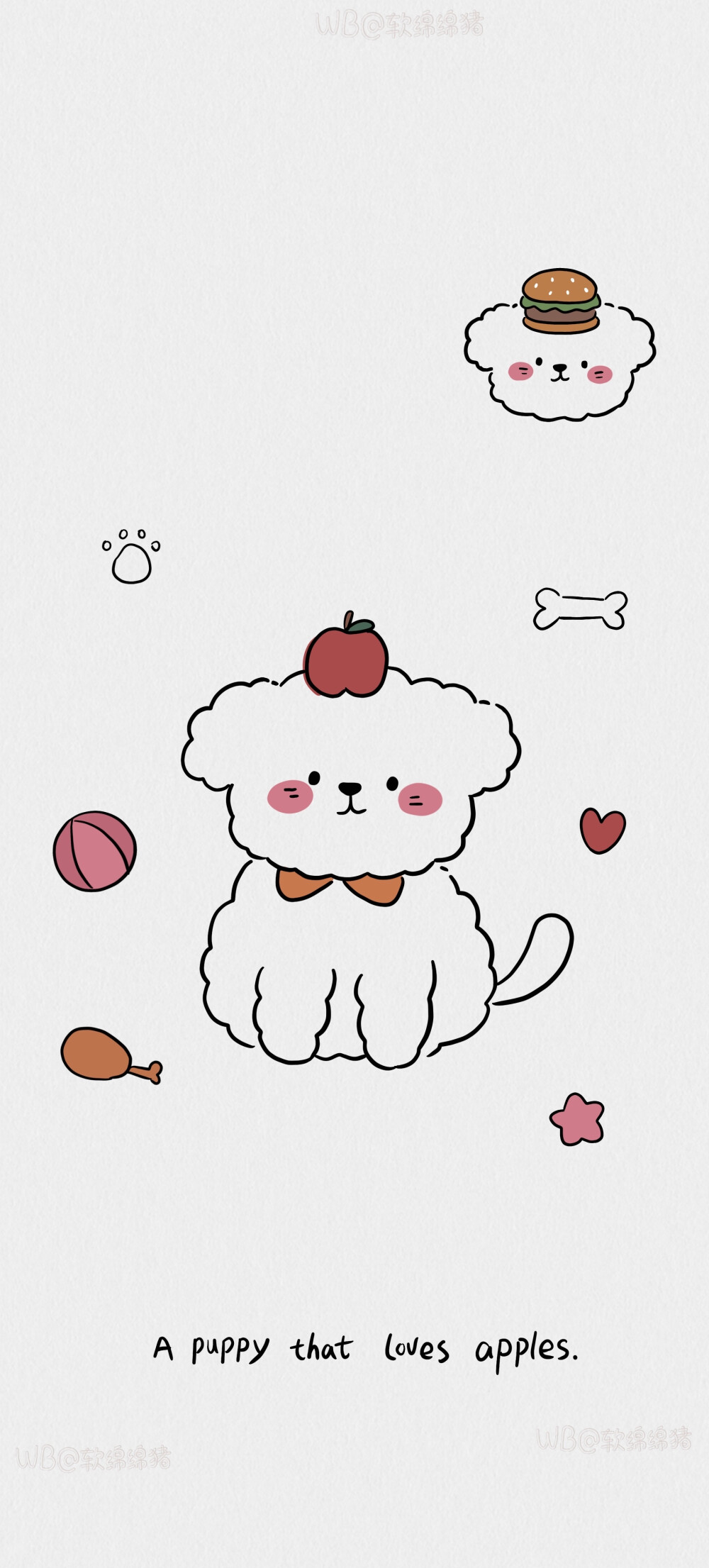 可爱壁纸｜卡通壁纸｜小狗｜考拉｜水果壁纸