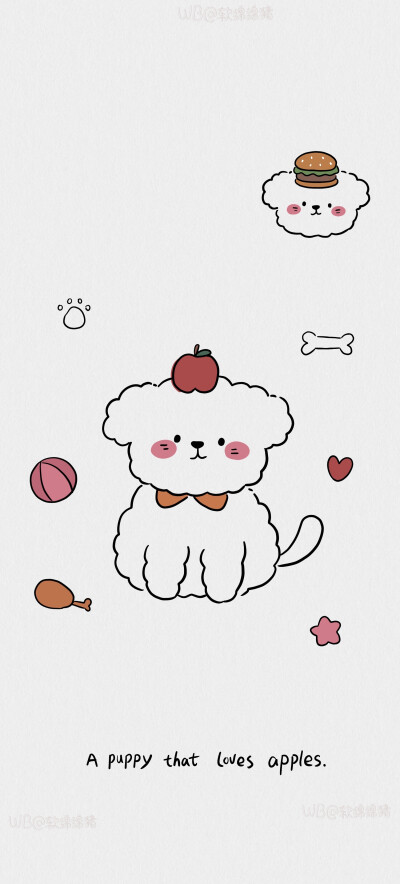 可爱壁纸｜卡通壁纸｜小狗｜考拉｜水果壁纸