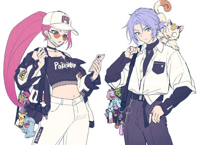 宝可梦可爱迷人的 火箭队 养眼组
（cr .pkgllllllv） ​​​
叶不羞羞羞羞羞羞