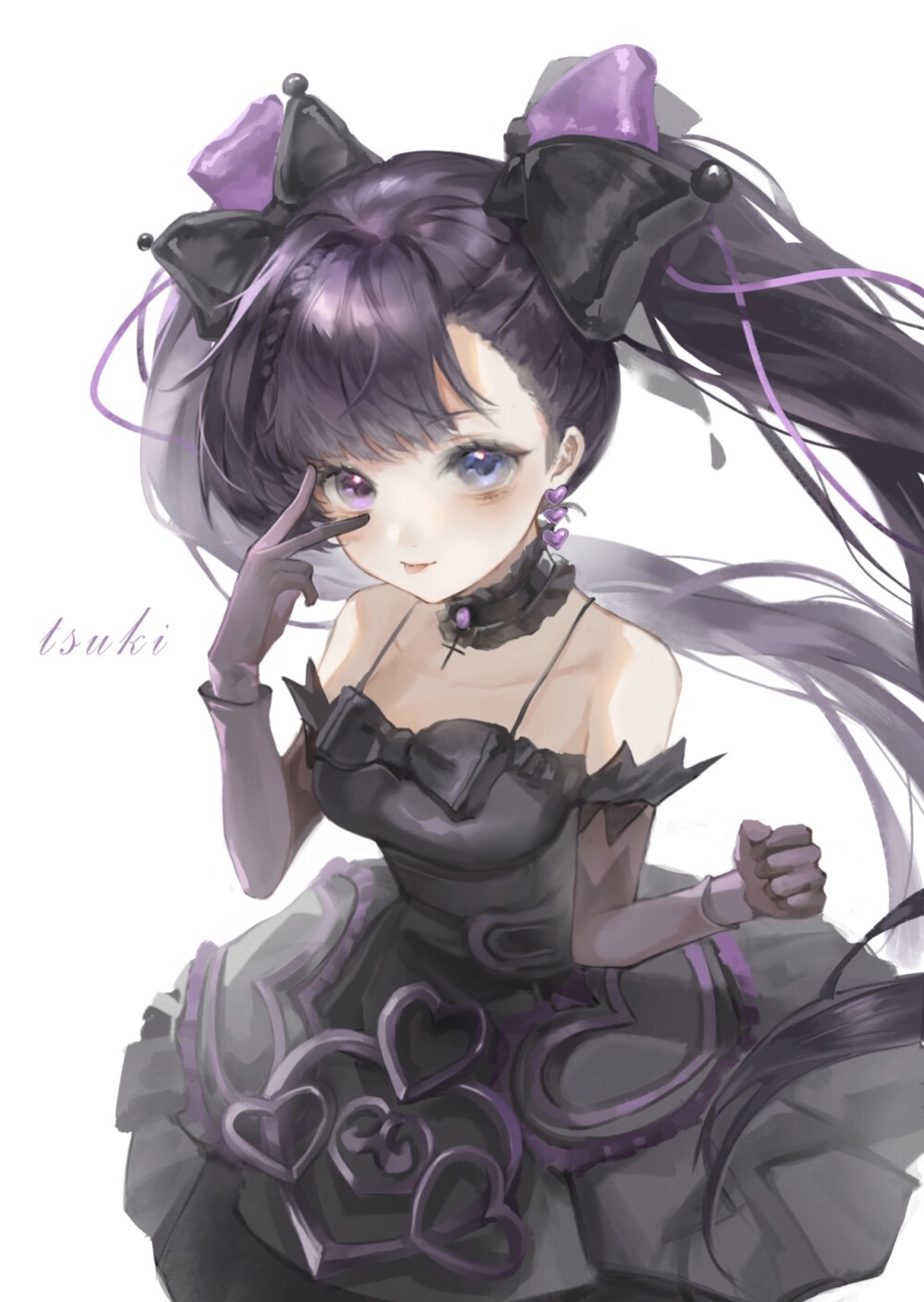 王者荣耀 安琪拉库洛米联动 插画
画师：白瑶溪溪子