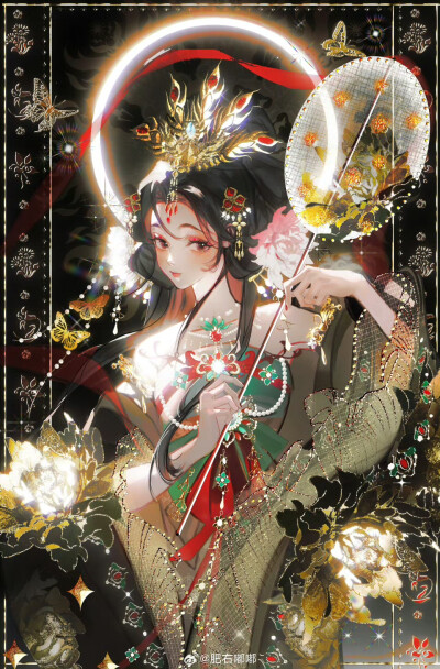 插画精选｜画师：肥右嘟嘟
＃逆水寒＃非遗苏绣