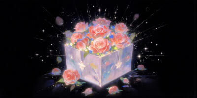 小天使和玫瑰花