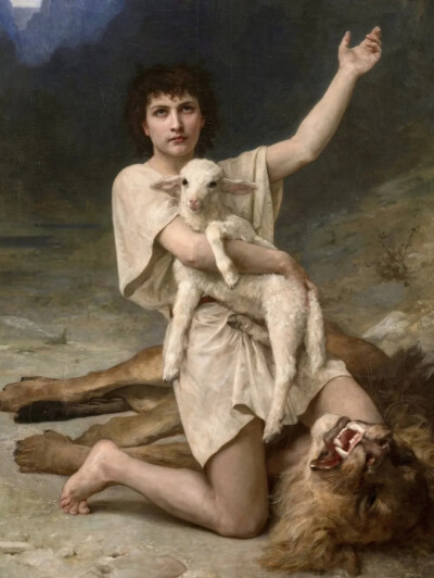 作为 19 世纪最杰出的女性画家之一，伊丽莎白・简・加德纳・布格罗（Elizabeth Jane Gardner Bouguereau）在《牧童大卫》中并未将这位圣经中的少年描绘成未来的国王或战士，而是赋予他一种静谧的力量与神圣信念的化…