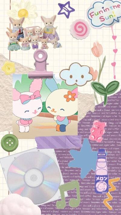 古早拼贴风壁纸