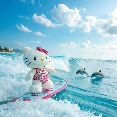 #HelloKitty头像
#冲浪喵