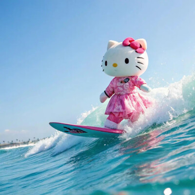 #HelloKitty头像
#冲浪喵