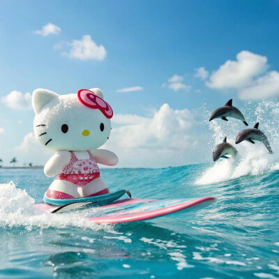#HelloKitty头像
#冲浪喵