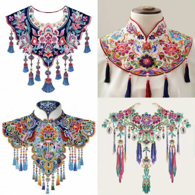 中国传统服饰图案——云肩 ​