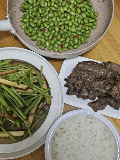 自己做饭，三菜一饭版