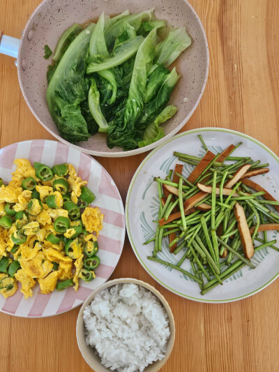 自己做饭，三菜一饭版