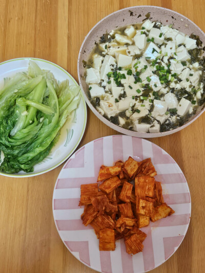 自己做饭，三菜一饭版