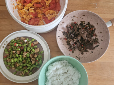 自己做饭，三菜一饭版