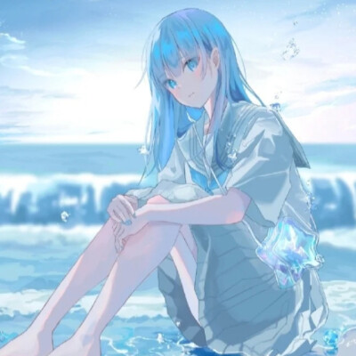 蓝色系头像