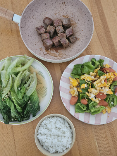 自己做饭，三菜一饭版