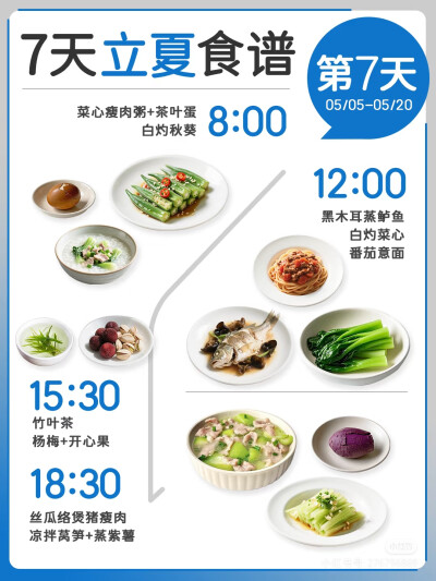 七天立夏食谱