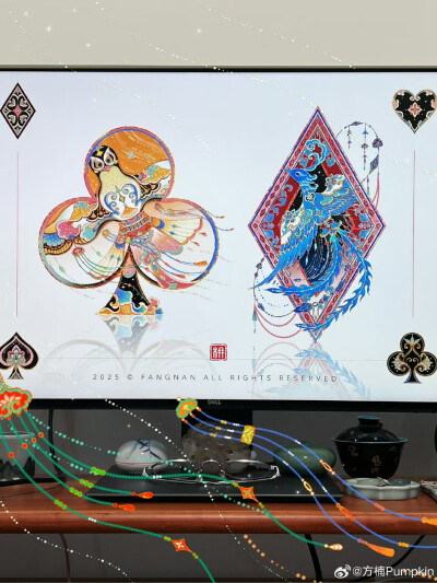 当扑克遇上非遗美学系列❗️
扑克牌里的国风世界#原创插画# ​
插画精选｜画师：方楠Pumpkin