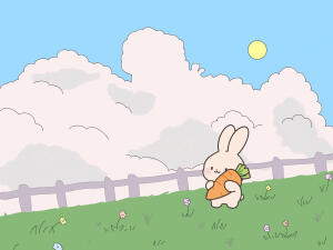 就像兔子的世界下起了胡萝卜雨