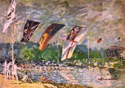 西斯莱 赛艇 1874 卡耶博特收藏