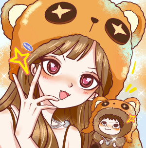 千禧风手绘女头
画师：WOX沃克星