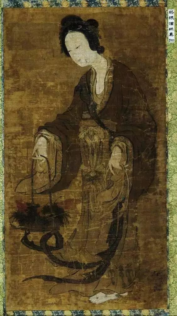 南朝梁·张僧繇  鱼篮观音图