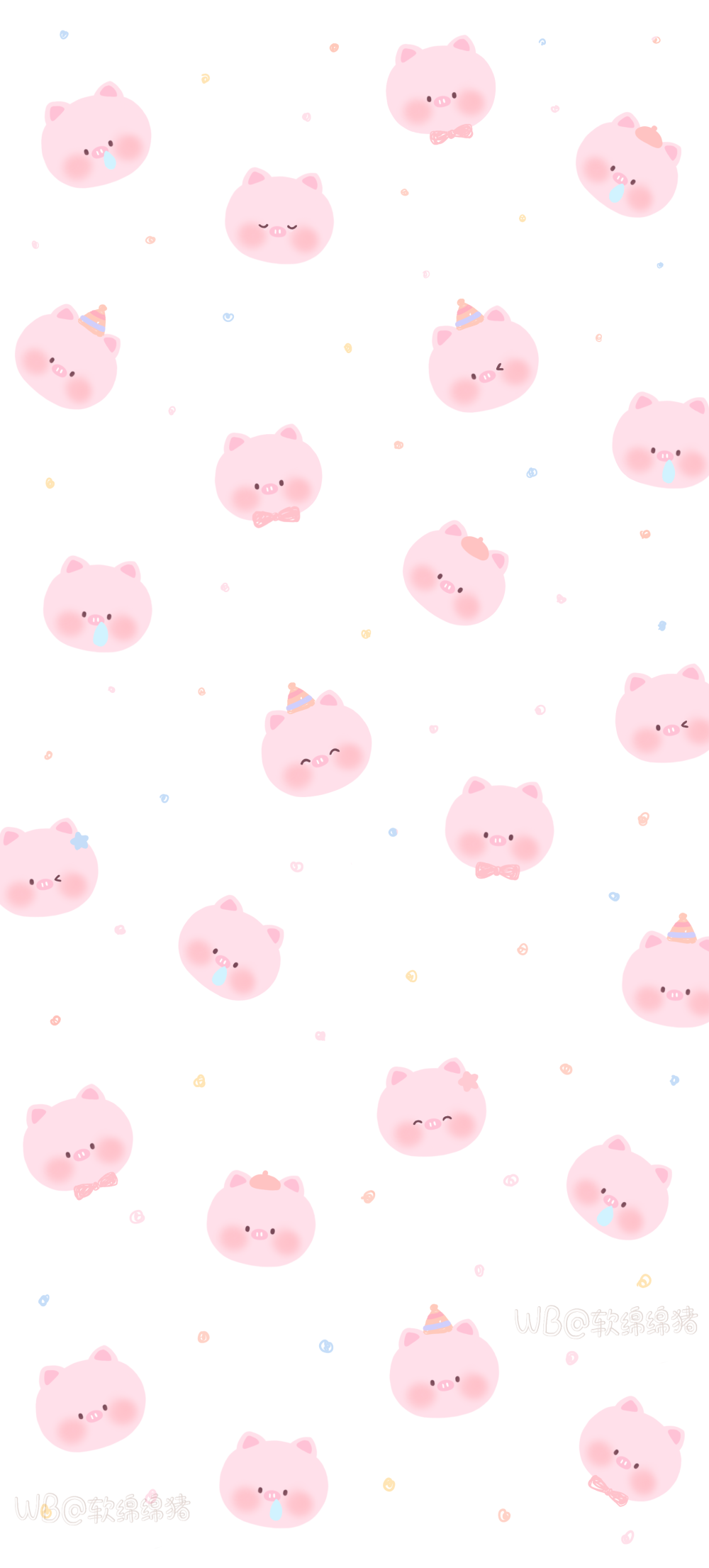 可爱壁纸｜猪猪壁纸｜锁屏