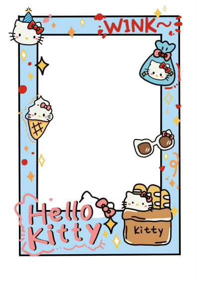 Kitty拍立得相框素材 ​​​
Cr.周末相框