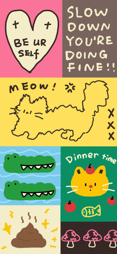 美式复古可爱壁纸
#插画壁纸#