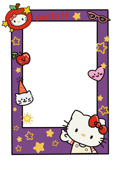 Kitty拍立得相框素材 ​​​
Cr.周末相框