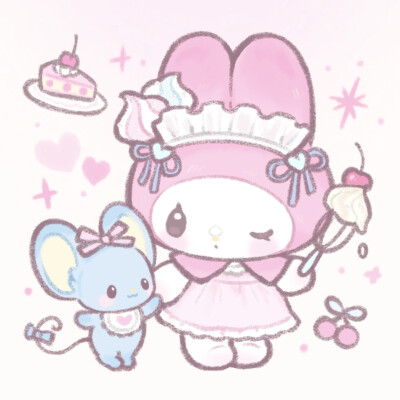 美乐蒂 插画头像
画师：土豆子烤糊啦