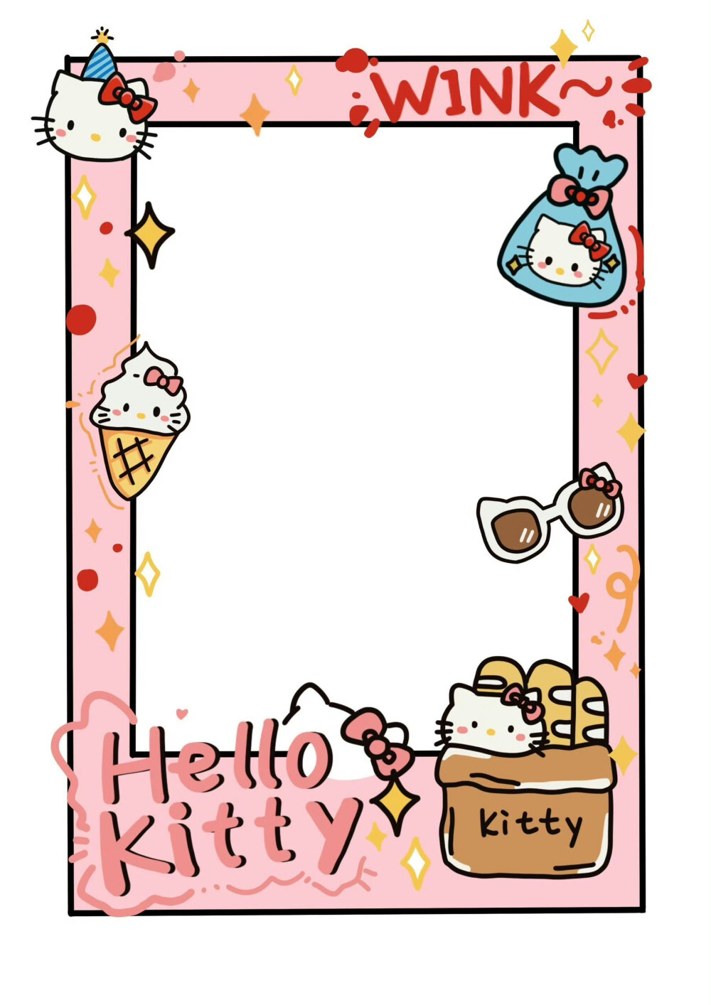 Kitty拍立得相框素材 ​​​
Cr.周末相框