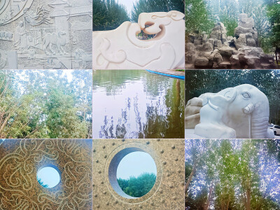  且末绿洲韵公园纳古今留念