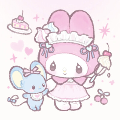 美乐蒂 插画头像
画师：土豆子烤糊啦