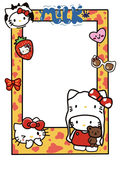 Kitty拍立得相框素材 ​​​
Cr.周末相框