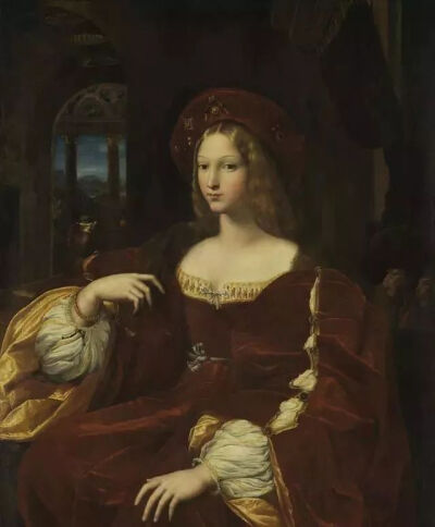 阿拉贡的约翰娜
拉斐尔 意大利 布面油画 1518年 120x95cm
巴黎卢浮宫藏
