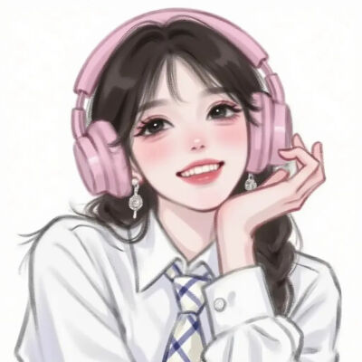 手绘女生头像