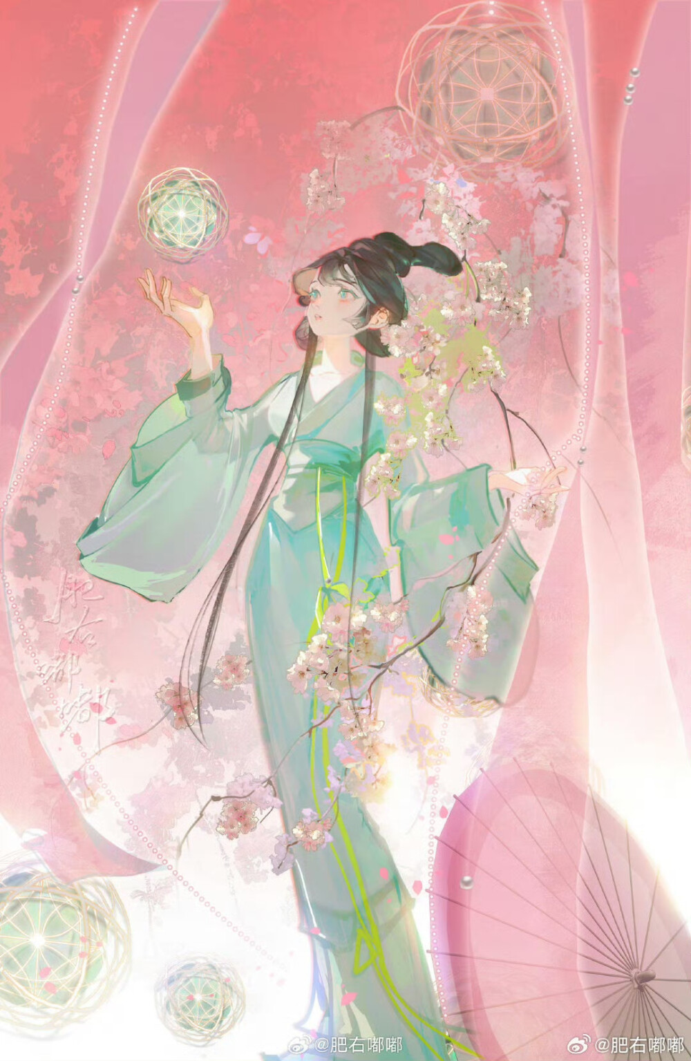 春日宴非遗系列凑齐四张啦
依次是苗银，纸鸢，珠灯和滚灯~
插画精选｜画师：肥右嘟嘟