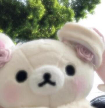 轻松熊熊妹白底头像