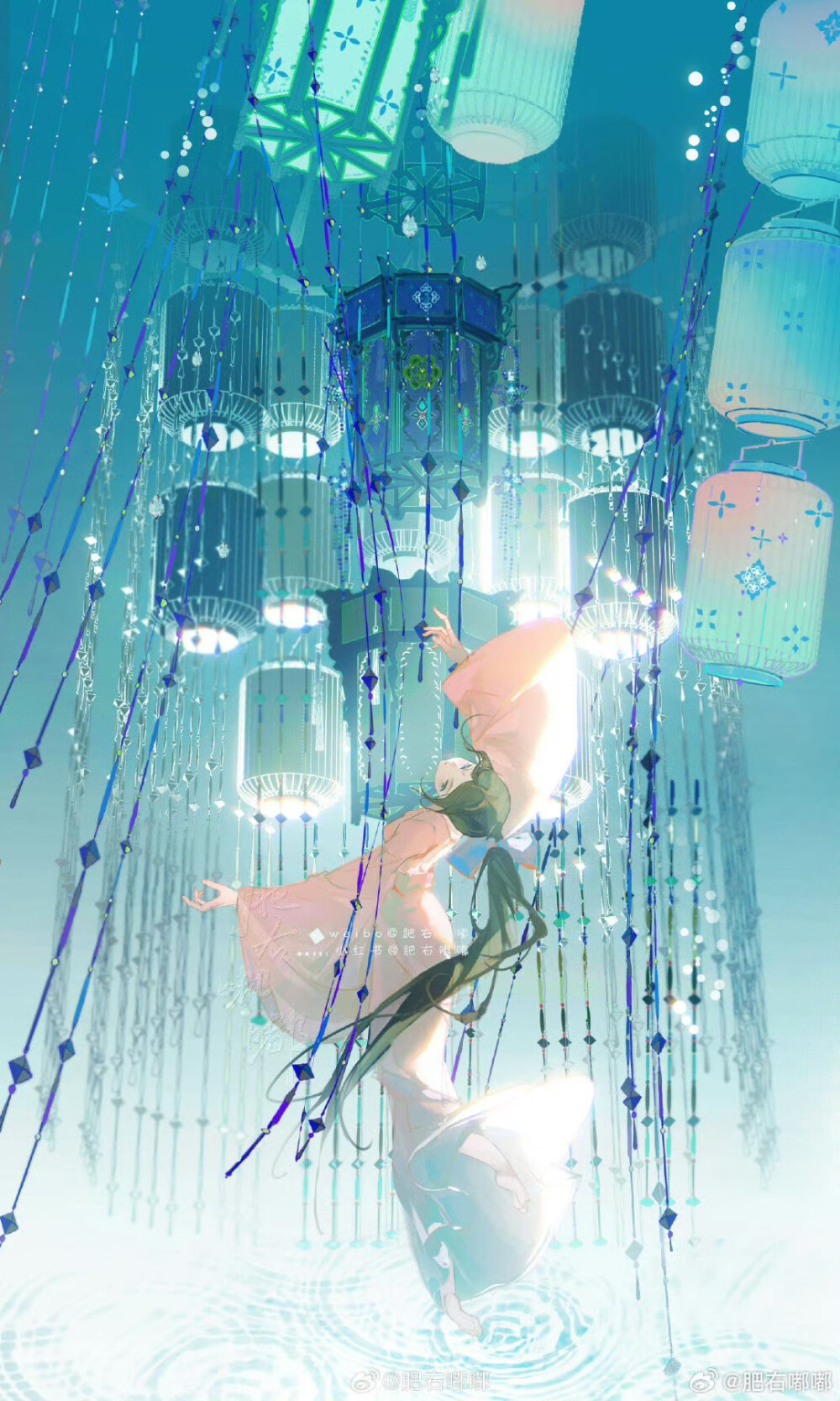 春日宴非遗系列凑齐四张啦
依次是苗银，纸鸢，珠灯和滚灯~
插画精选｜画师：肥右嘟嘟