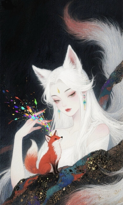 狐仙插画
